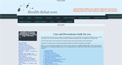 Desktop Screenshot of health-sehat.com